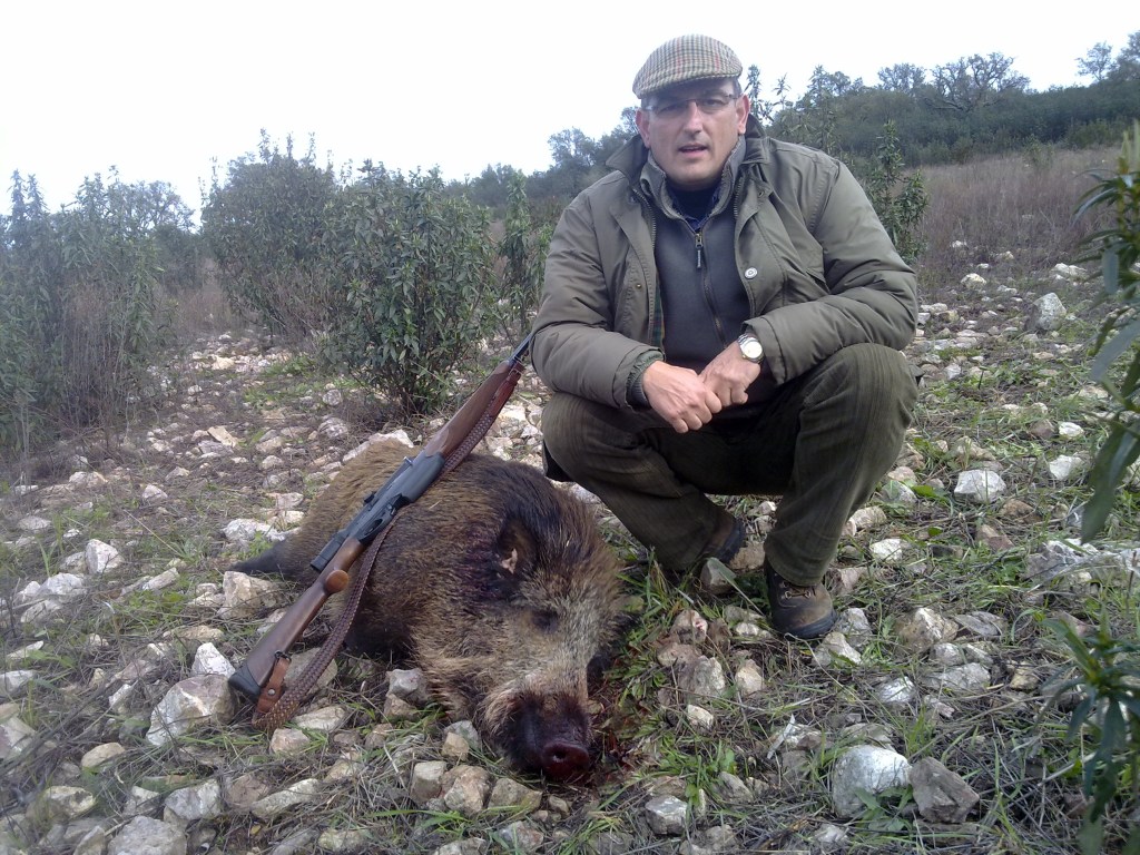 Rececho de jabalí con Sierra del Oro
